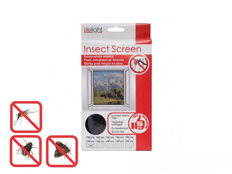 Plasa anti insecte pentru ferestre 100x100 cm - alba    pentru ferestre 100x100 cm - alba   